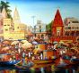 Colorful Morning Varanasi Ghat