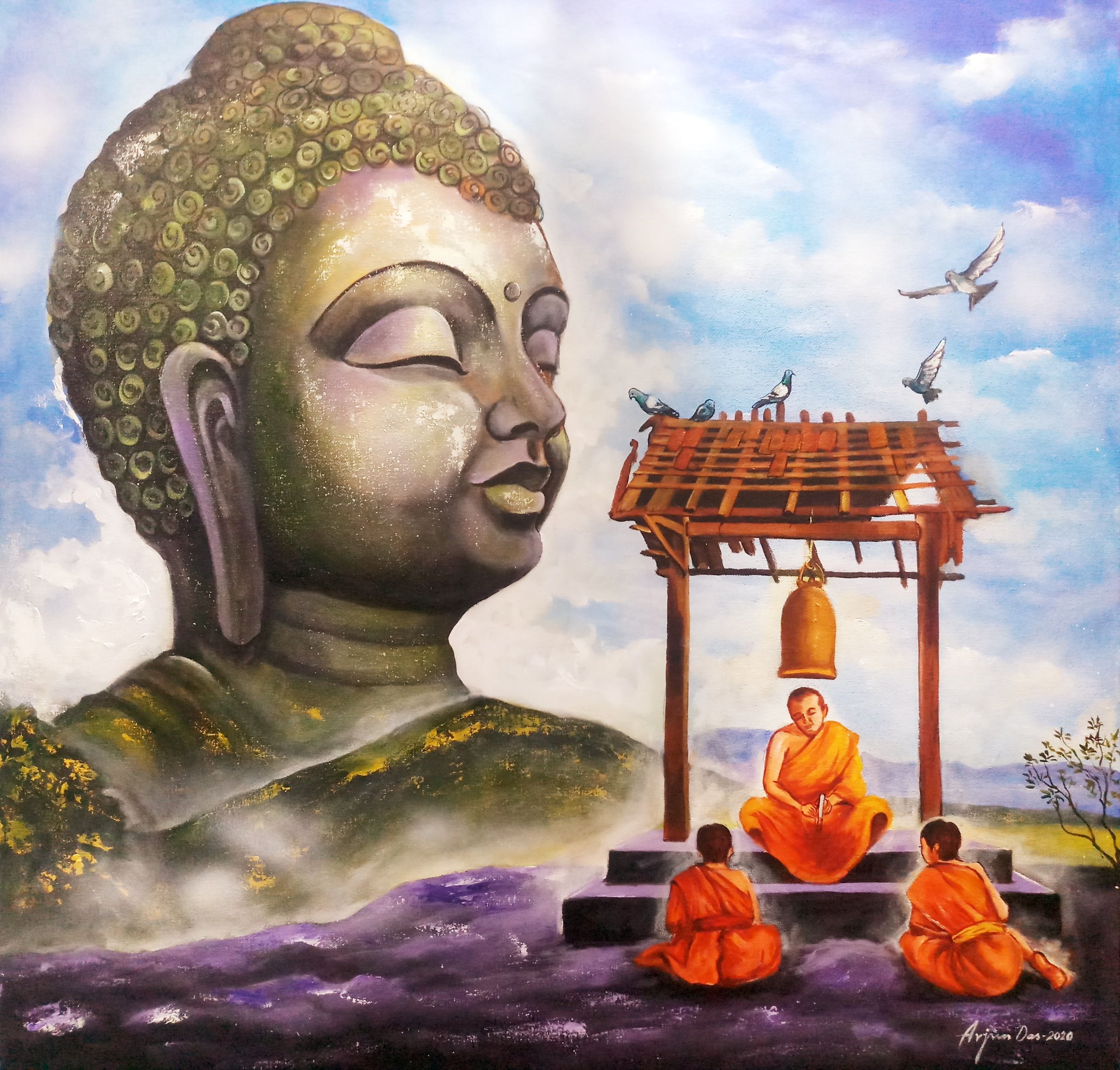 Buddha and Monk 13