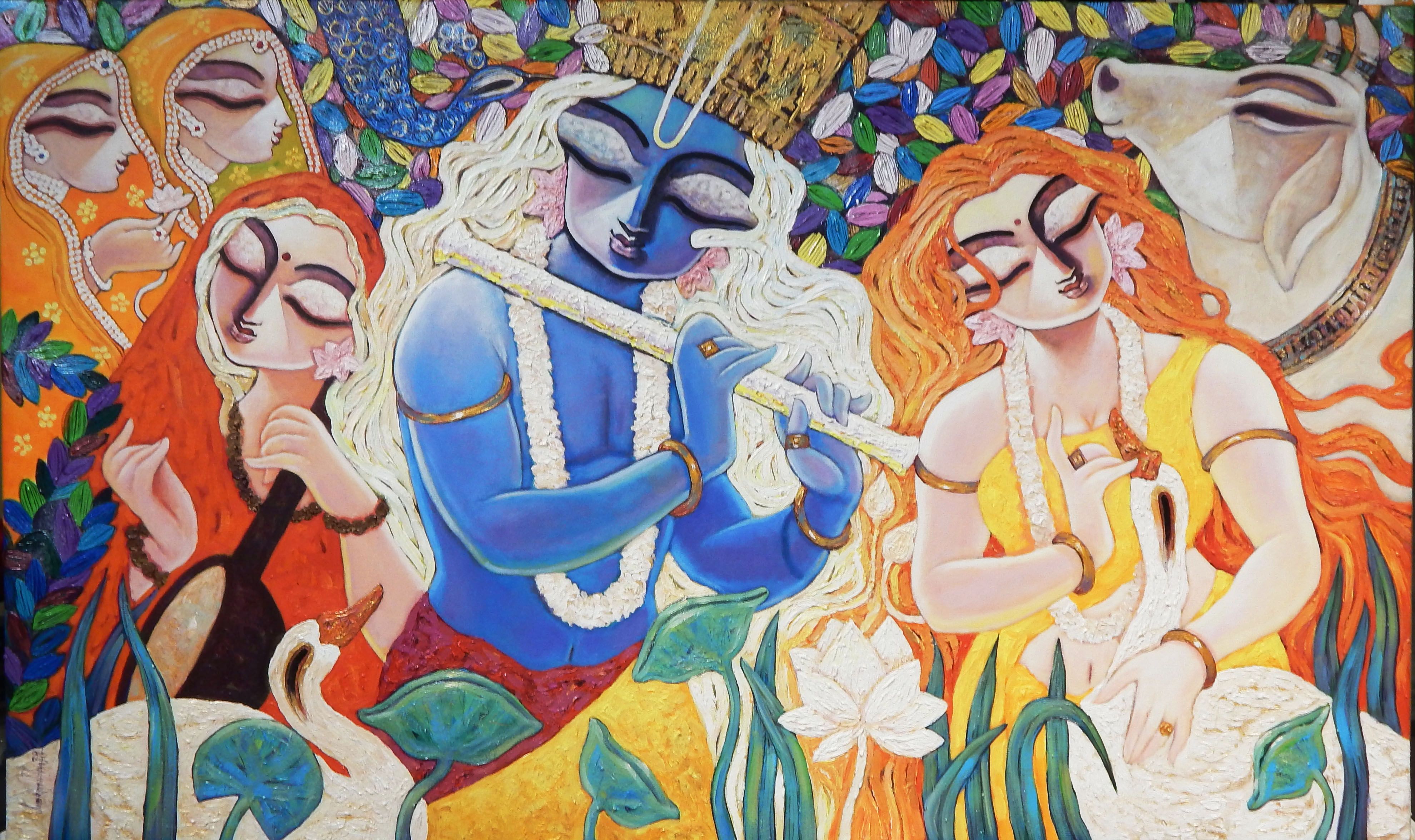 Gopi with Radhamadhab