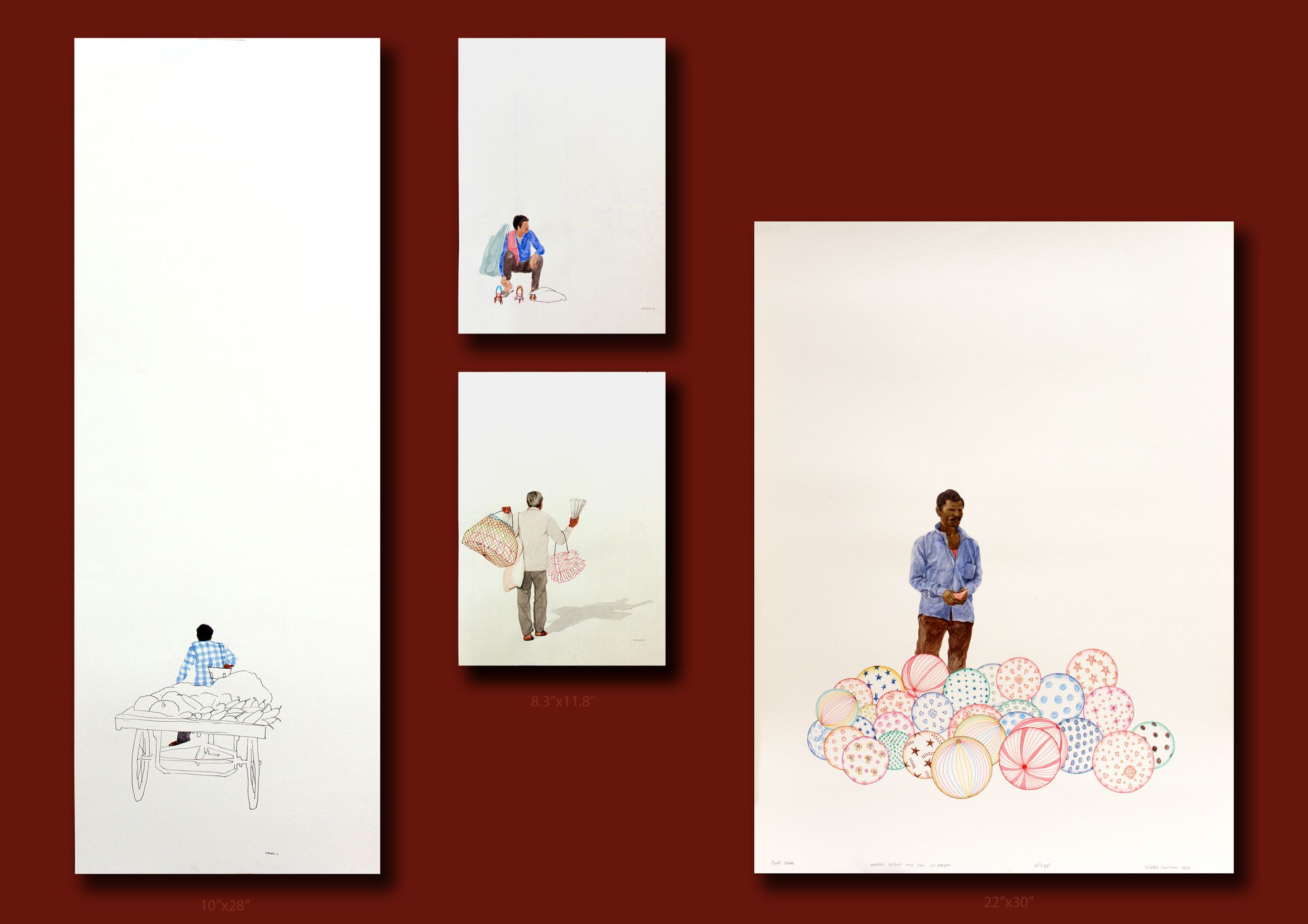 Work is Worship (Set of 4)