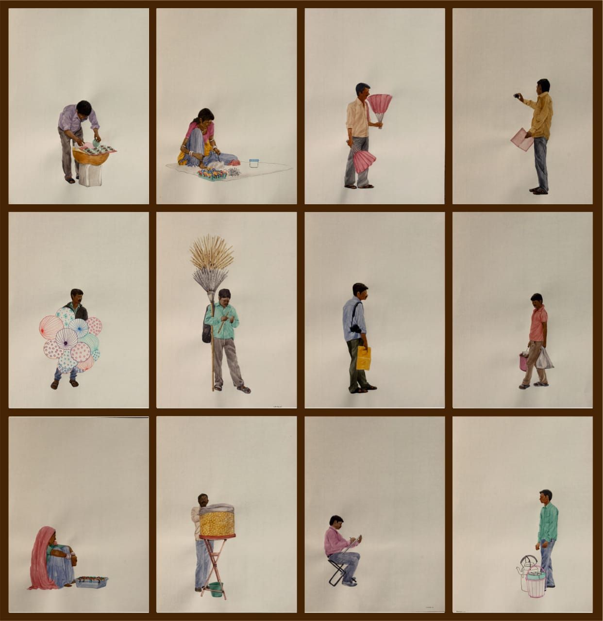 No Work No Home - 4 (Set of 12)