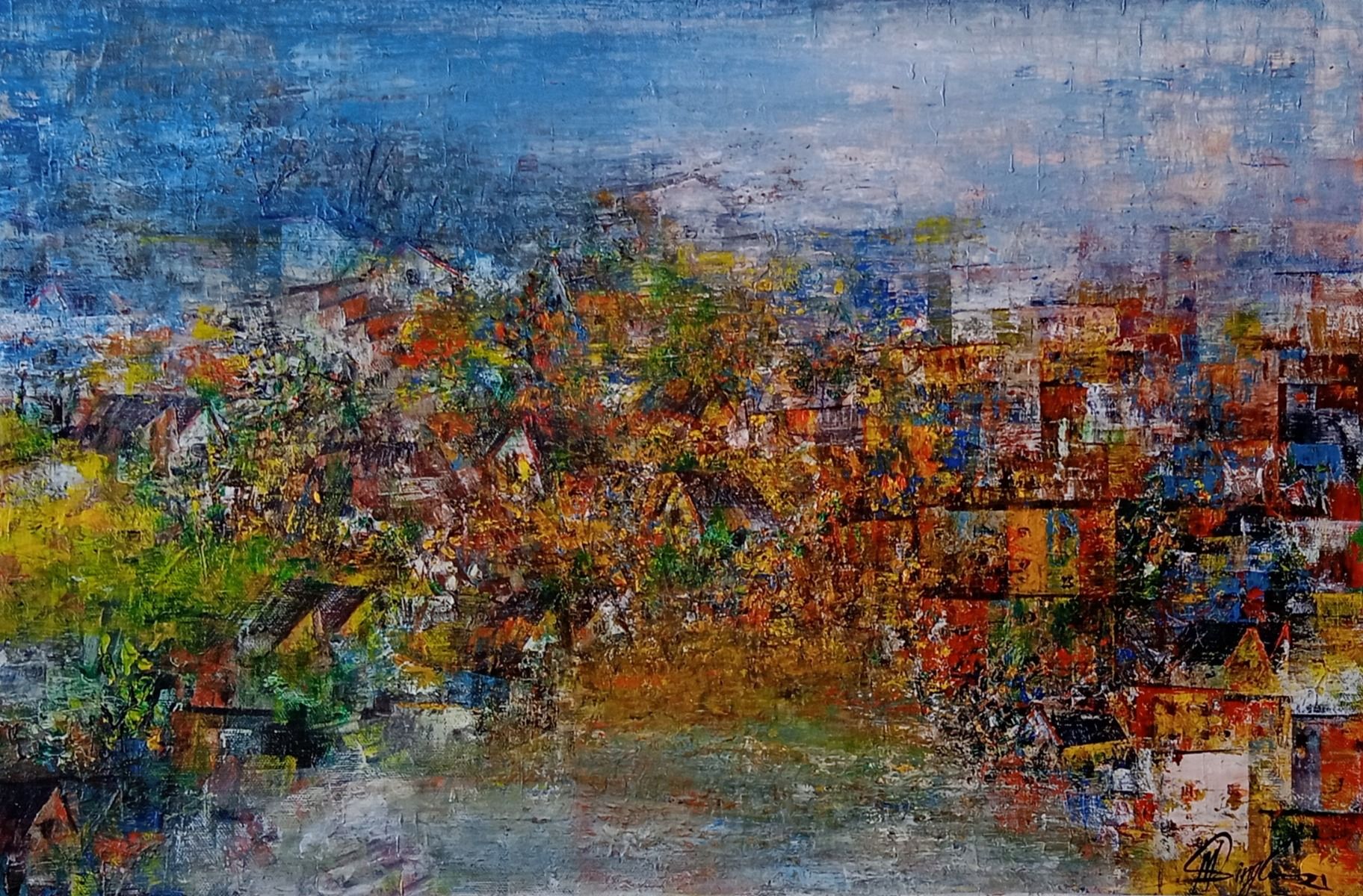 Glimpse of village
