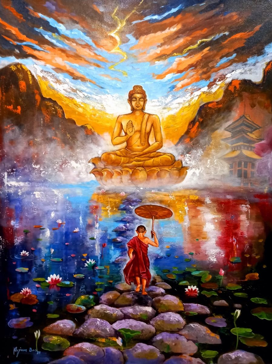 Buddha and Monk child 1