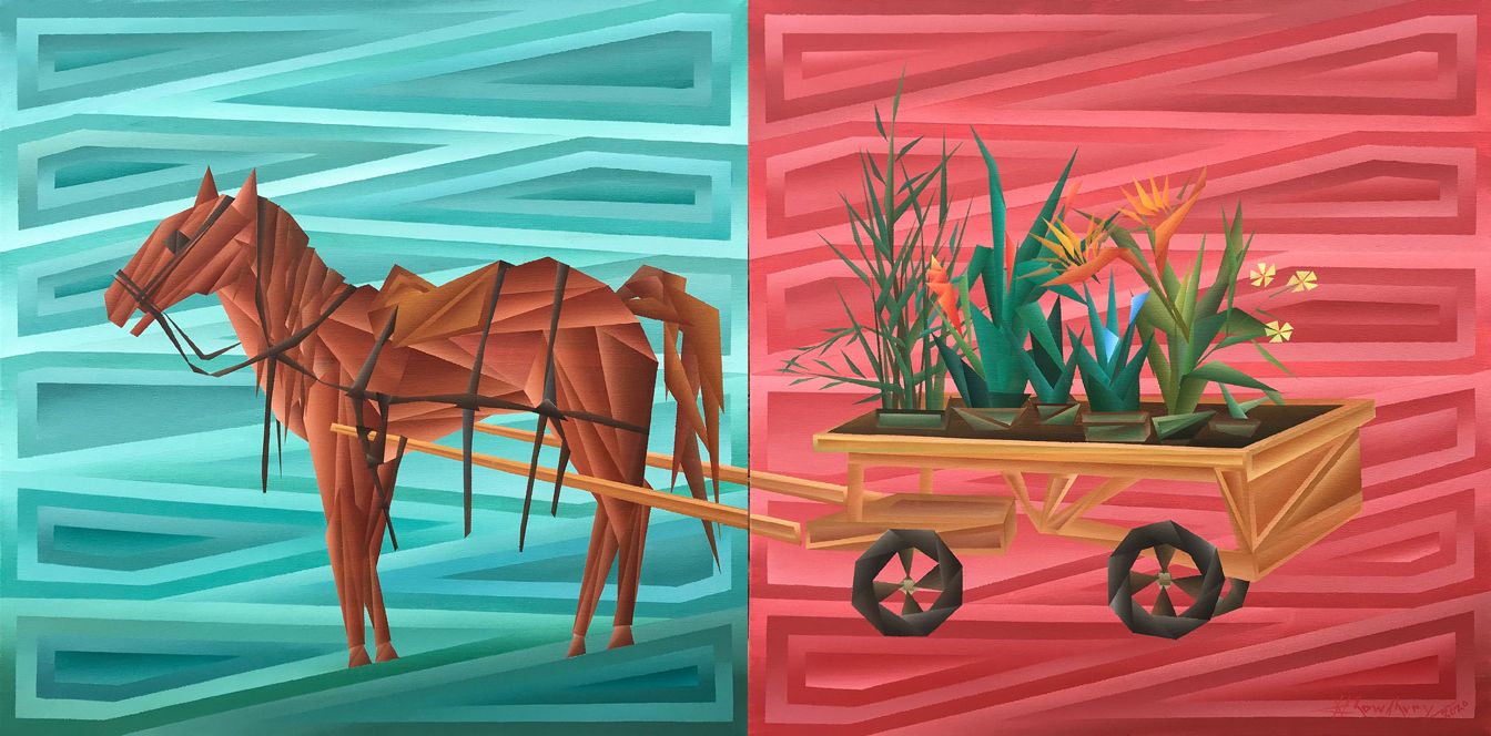 Oxygen Cylinder (diptych)