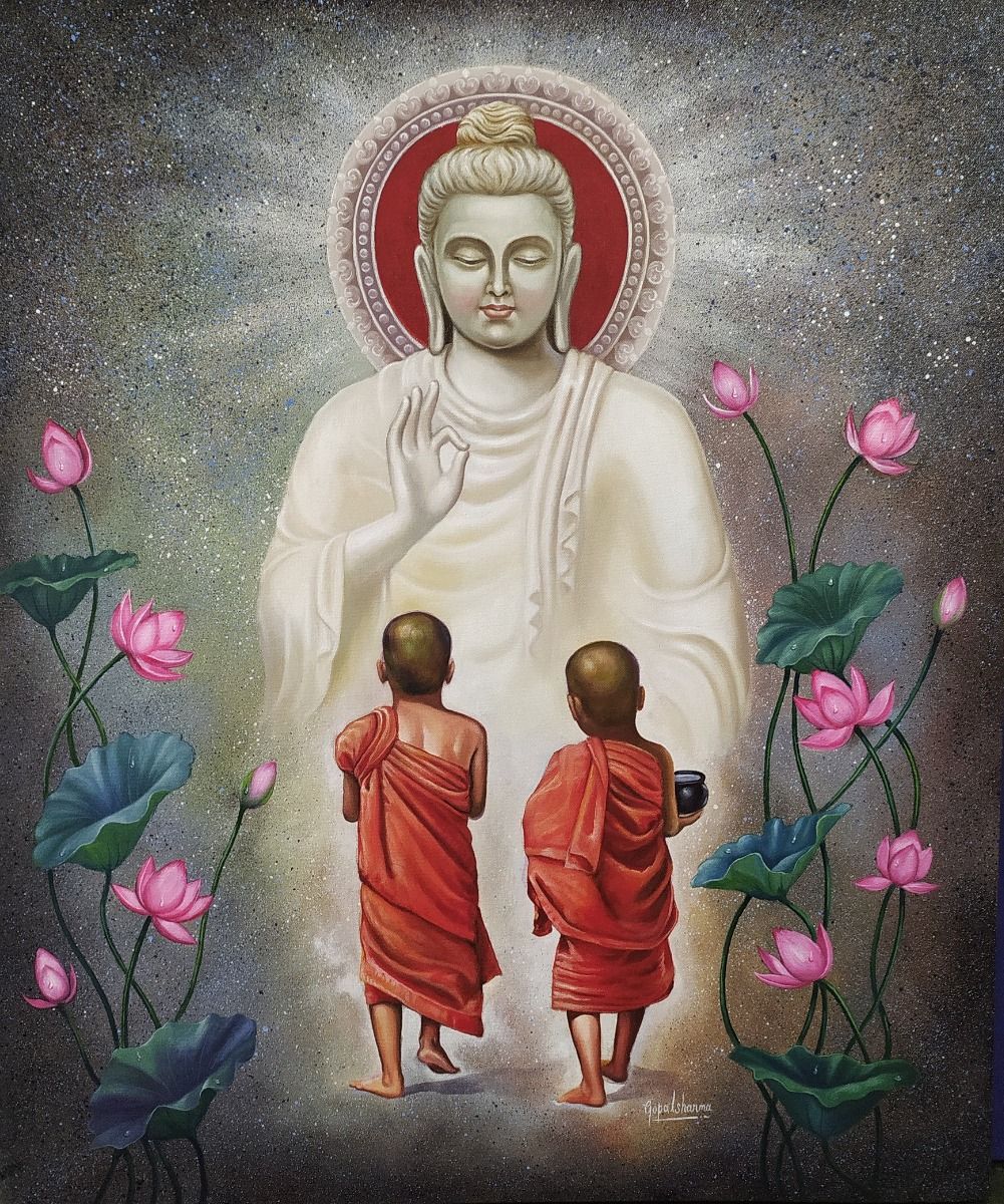 Two little monks