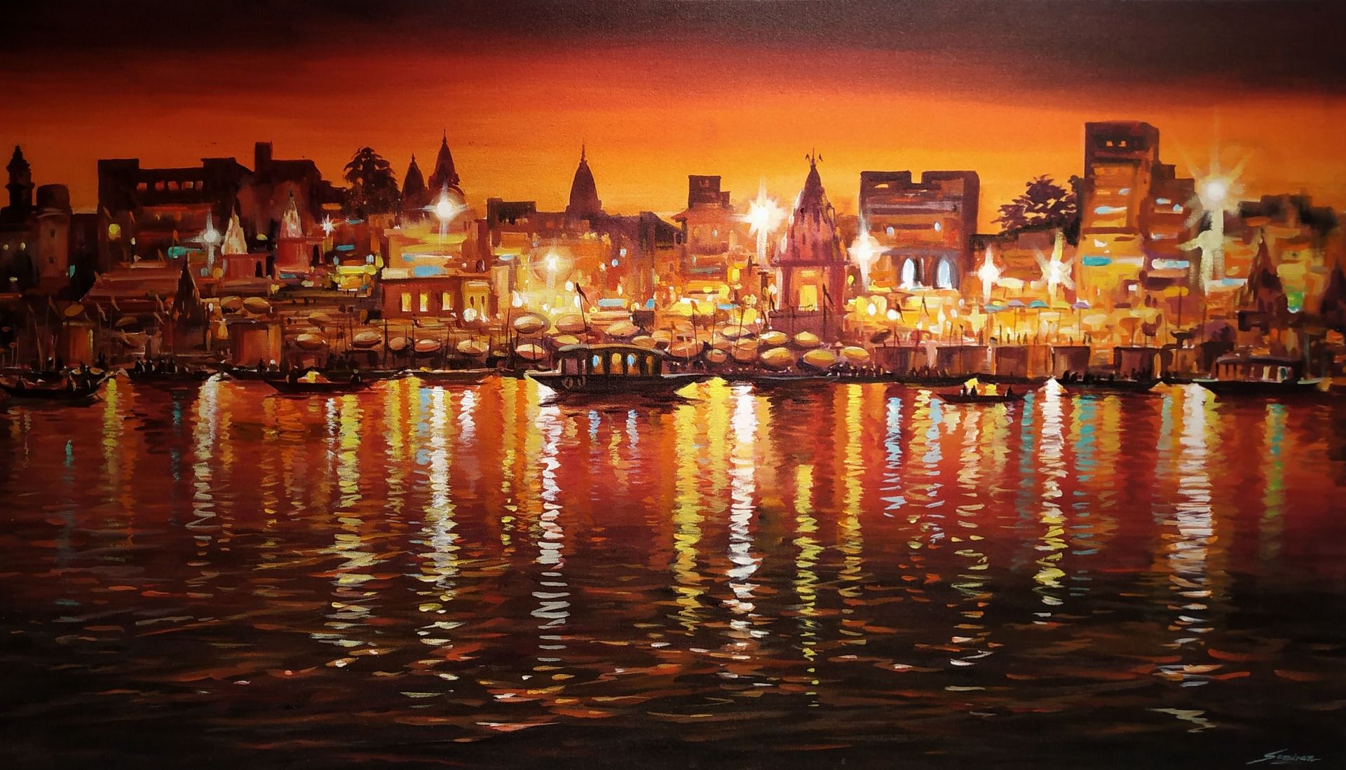 Beauty of Evening Ganges in Varanasi