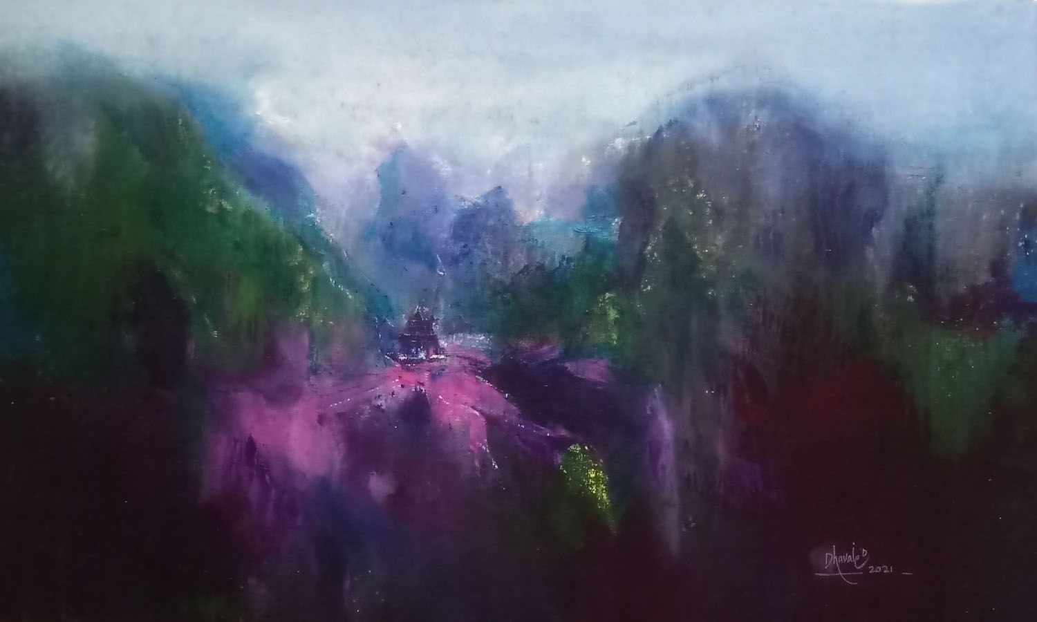 Temple in the mountains 