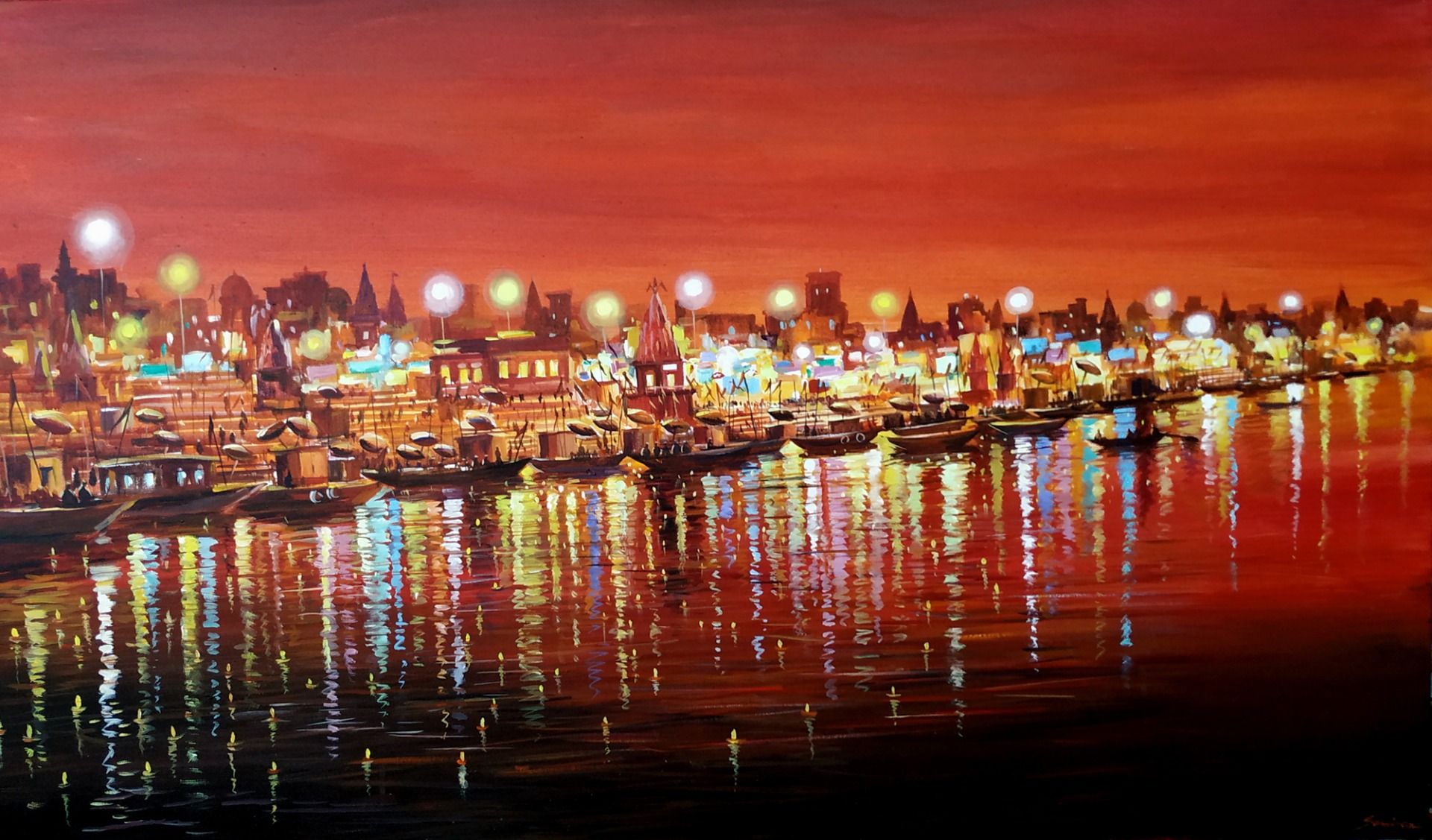  Varanasi At Night III