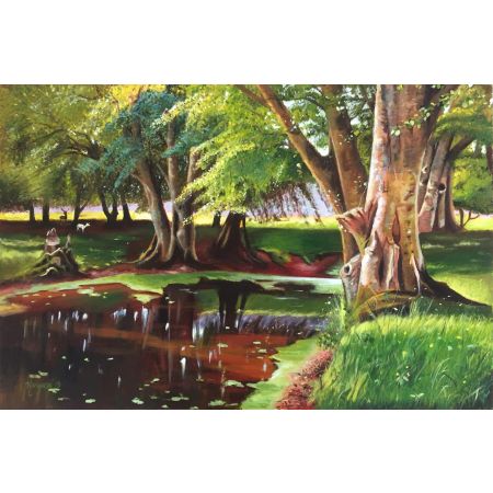 Tree by the pond