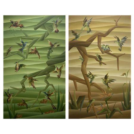 Way of Sitting IV (diptych)