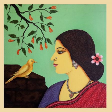 A Lady with Bird