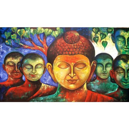 Buddha and Monks