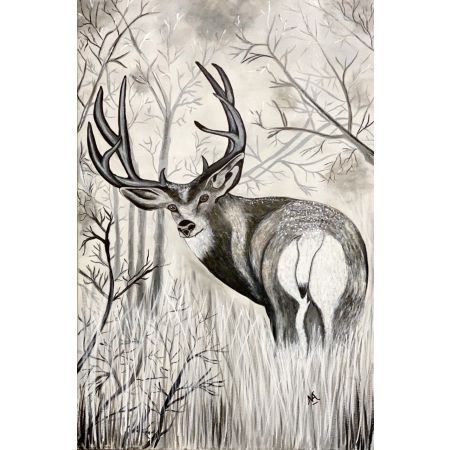Misty deer