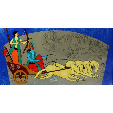 Krishna the chariotor 