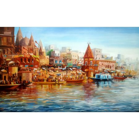 Varanasi ghat at Morning