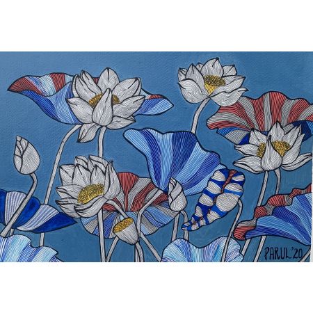 Blue Lotus - Floral Paradise Series