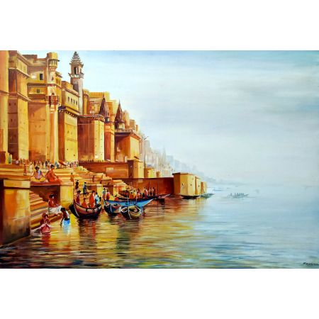 Varanasi Ghats at Early Morning