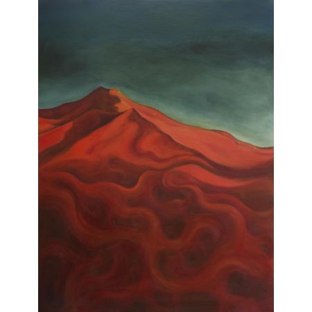 Deep within the orange mountain