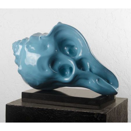 Panchjanya Conch, Aqua Blue (Edition 2 of 3)