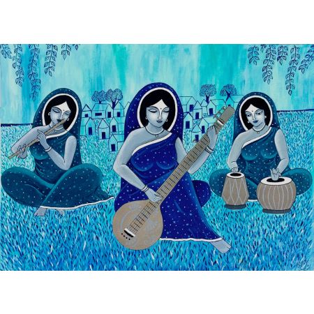The three Indian musicians