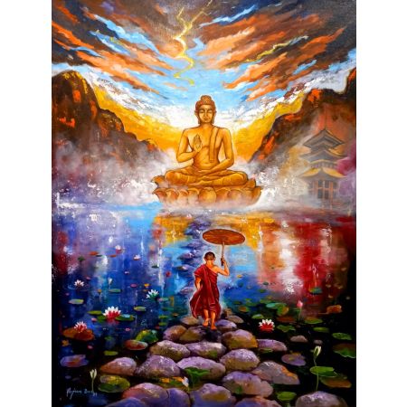 Buddha and Monk child 1