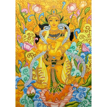 Goddess Lakshmi _ Kerala Mural