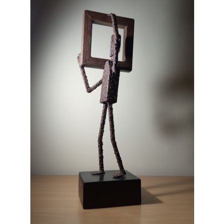 Man with heavy frame