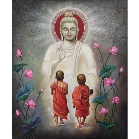 Two little monks