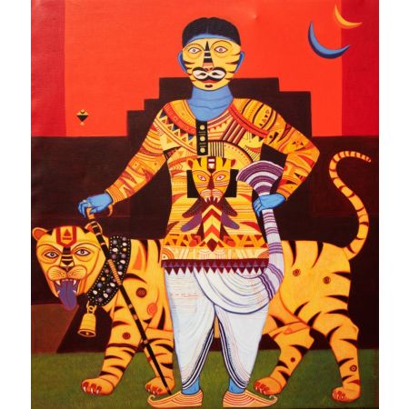 Man with Tiger