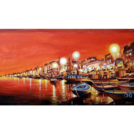 Beauty of Evening Varanasi Ghat