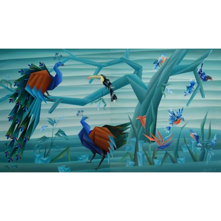 Birds Paradise (diptych)