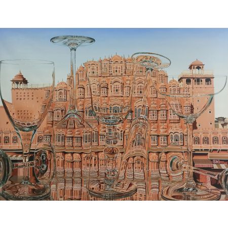 Hawa Mahal Reflection