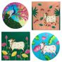 Pichwai Painting - Savan (Set of 4)